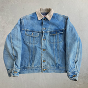 J- Vintage 80s Lee Storm Rider Blanket Lined Denim Jacket - 42 (fits L)