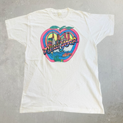 J- Vintage 90s New York Big Apple Statue Of Liberty Graphic Made In USA Single Stitch Tee - XL