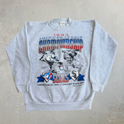 J- Vintage '93 MLB American League Championship Toronto Blue Jays vs Chicago White Sox Crewneck - XL