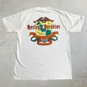 J- Vintage '98 Harley Davidson Honolulu Hawaii Graphic Tee - L