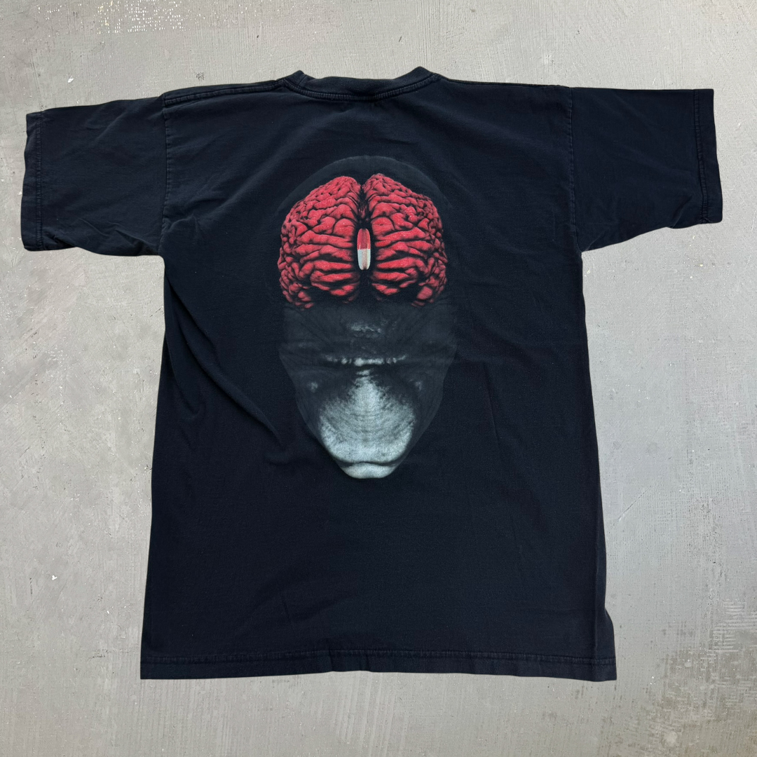 J- Vintage '00 Tool Pill Brain Graphic Made In Canada Artimonde Tag Tee - XL