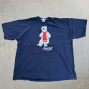J- Vintage Coca Cola Atlanta Polar Bear Graphic Tee - 2XL