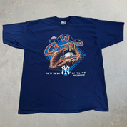 J- Vintage '98 New York Yankees MLB AL East Champions Official Clubhouse Pro Player Tag Tee - 2XL