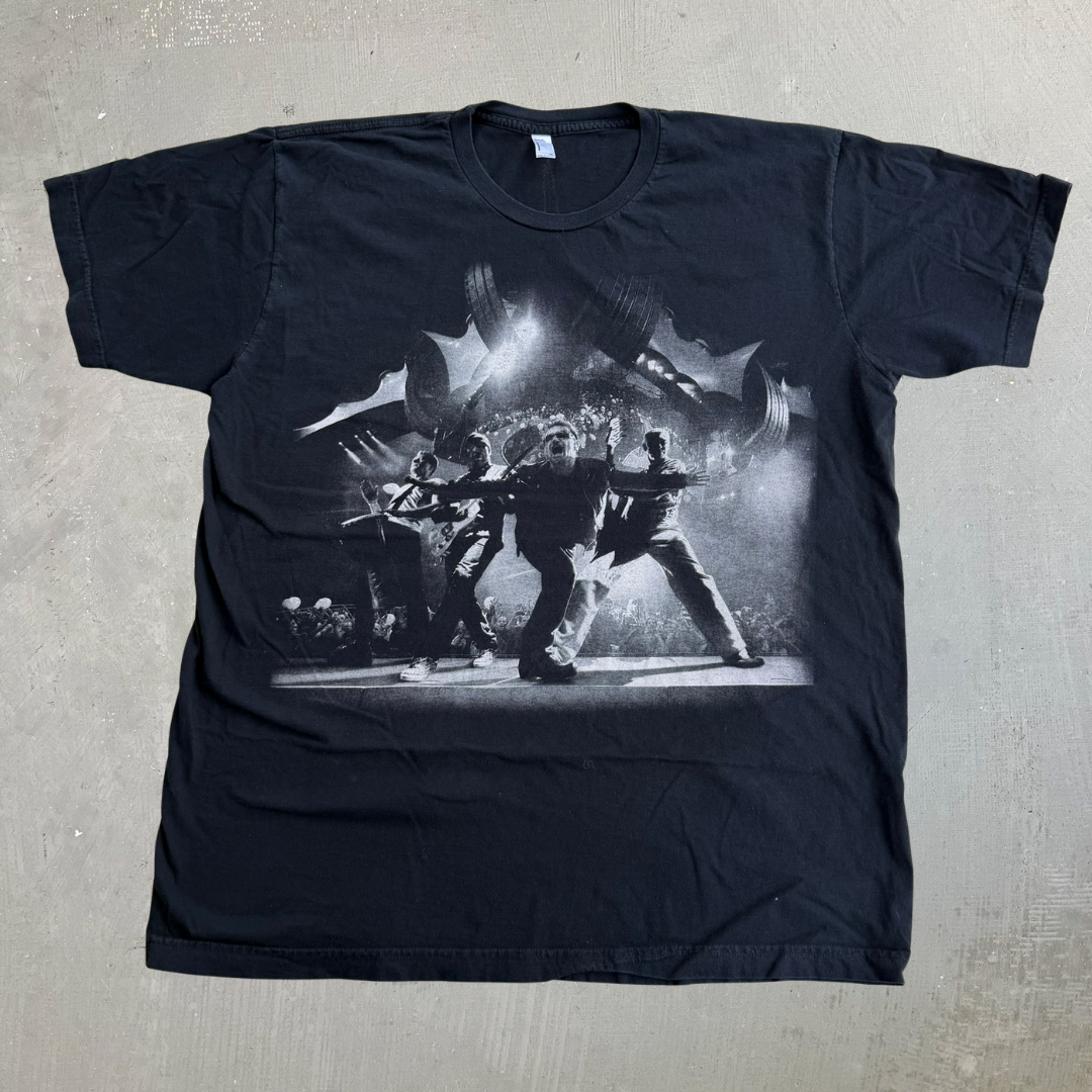 J- Vintage '11 U2 360 Tour Picture Graphic American Apparel Tag Made In USA Tee - XL