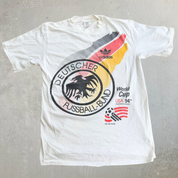 J- Vintage '94 Adidas Germany USA World Cup Graphic Single Stitch Tee - L