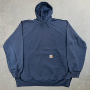 J- Carhartt Navy Pullover Hoodie - XL