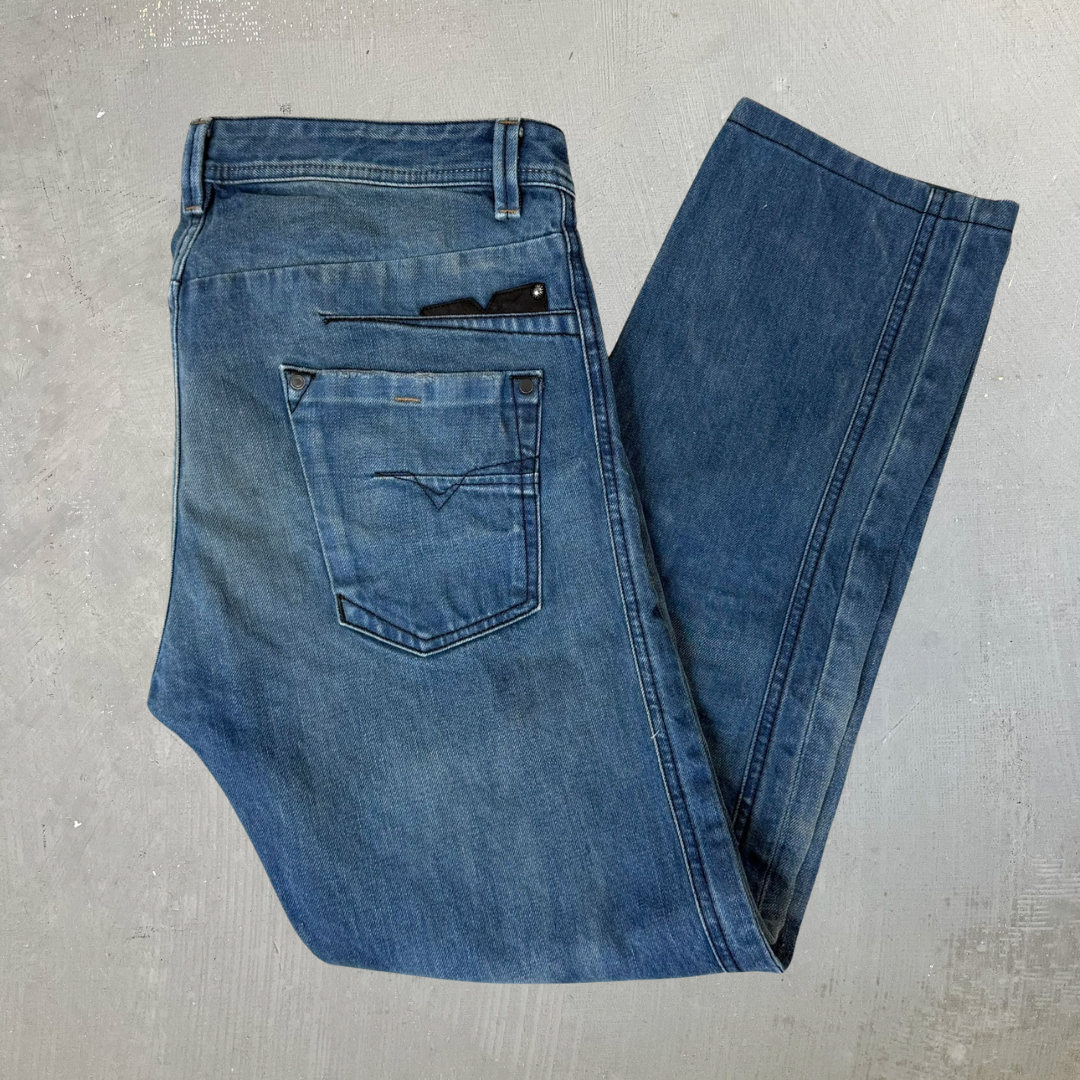 J- Vintage Diesel Darron Regular Slim Tapered Jeans - 33x34