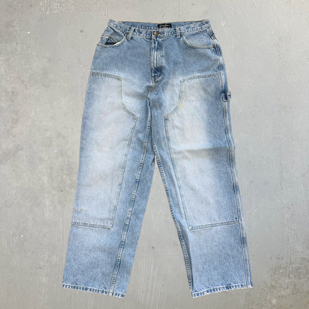 J- Vintage Y2K Sean John Carpenter Double Knee Jeans -  w36 (fits 35x31)