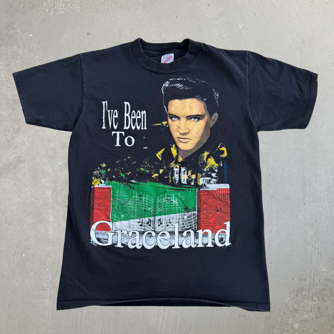 Vintage Elvis Presley Graceland Graphic Made In USA Tee - M
