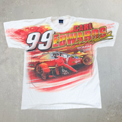 J- Vintage Nascar Carl Edwards Roush Racing Jumbo Print Tee- L