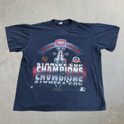 J- Vintage '93 Montreal Canadiens NHL Stanley Cup Champions Starter Graphic Single Stitch Tee - M