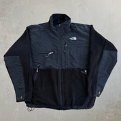 Vintage 90s The North Face Denali Made In USA Black Polar Fleece Jacket - L