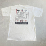 J- Vintage '01 New York Yankees Derek Jeter MLB Pro Player Minor League Graphic Tee - M