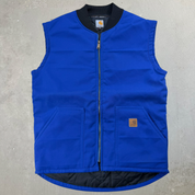 J- Carhartt Reworked Blue Work Vest - M