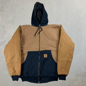 J- NFL Teams Reworked Back Carhartt Hooded Jacket - M