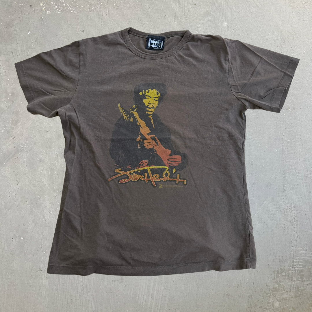 J- Vintage '07 Jimi Hendrix Admit One Graphic & Text Tee - M