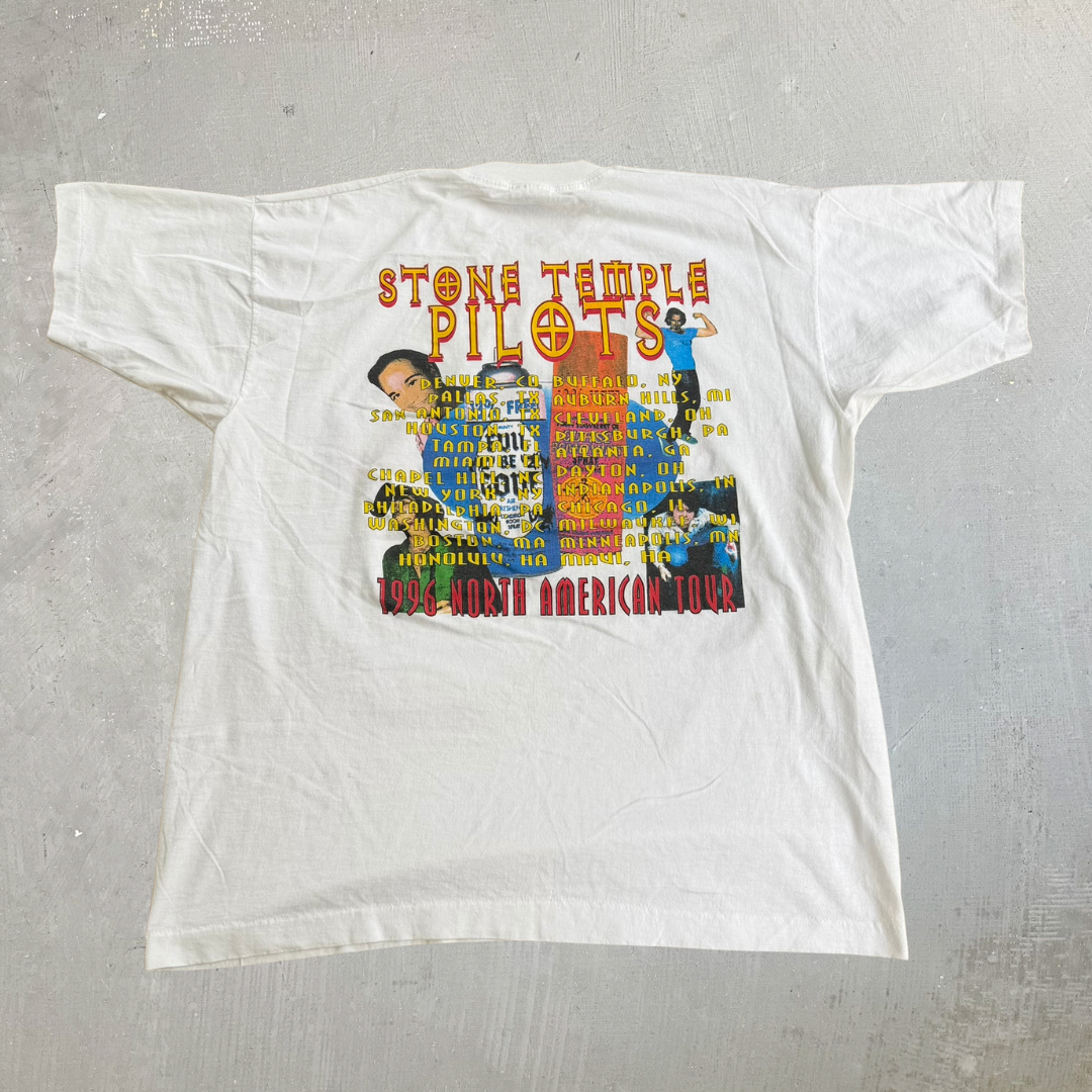 J- Vintage '96 Stone Temple Pilot North American Tour Single Stitch Tee - XL