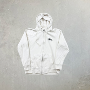 F- Vintage Stussy Text Made In USA Zip Up Hoodie