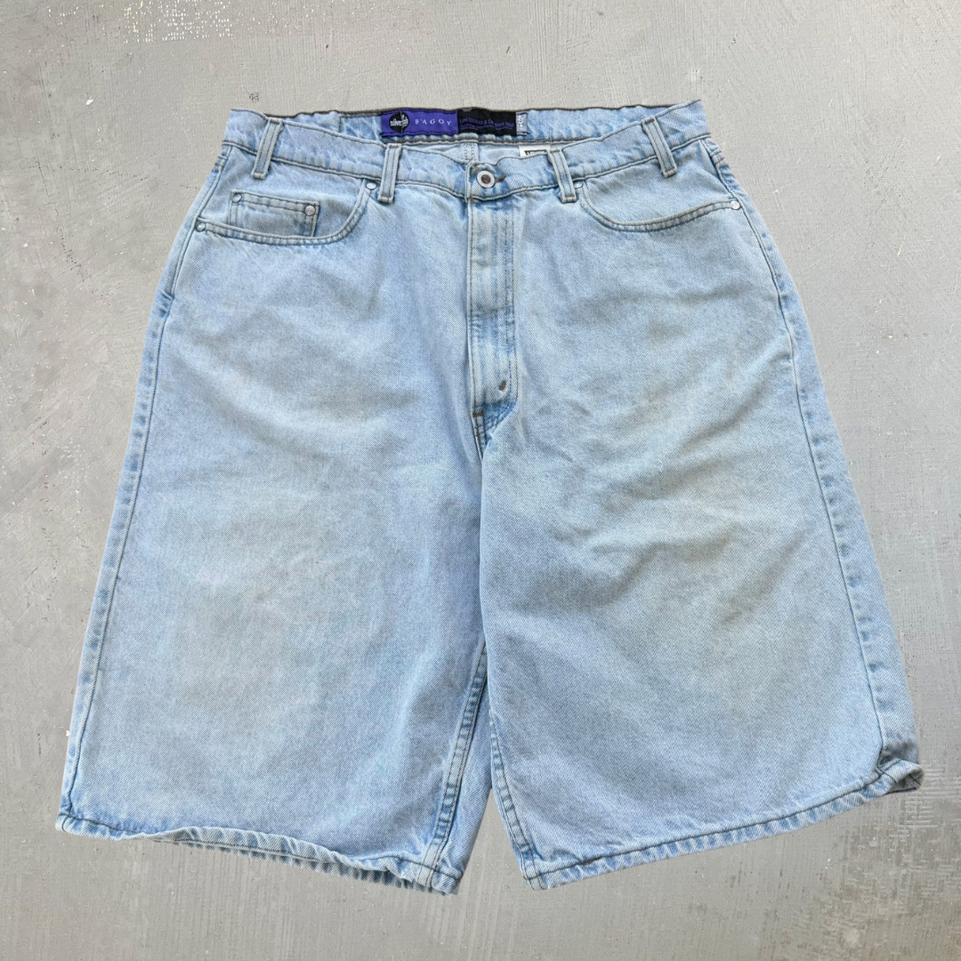 J- Vintage Levi's Silver Tab Made In USA  Baggy Jorts - 38 waist 12 inseam
