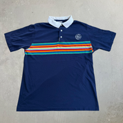 J- Vintage General Electric Embroidered Logo Made In USA Short Sleeve Polo Shirt - L (fits M)