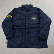 J- Vintage Green Bay Packers NFL Mirage Zip Up Winter Jacket - 2XL
