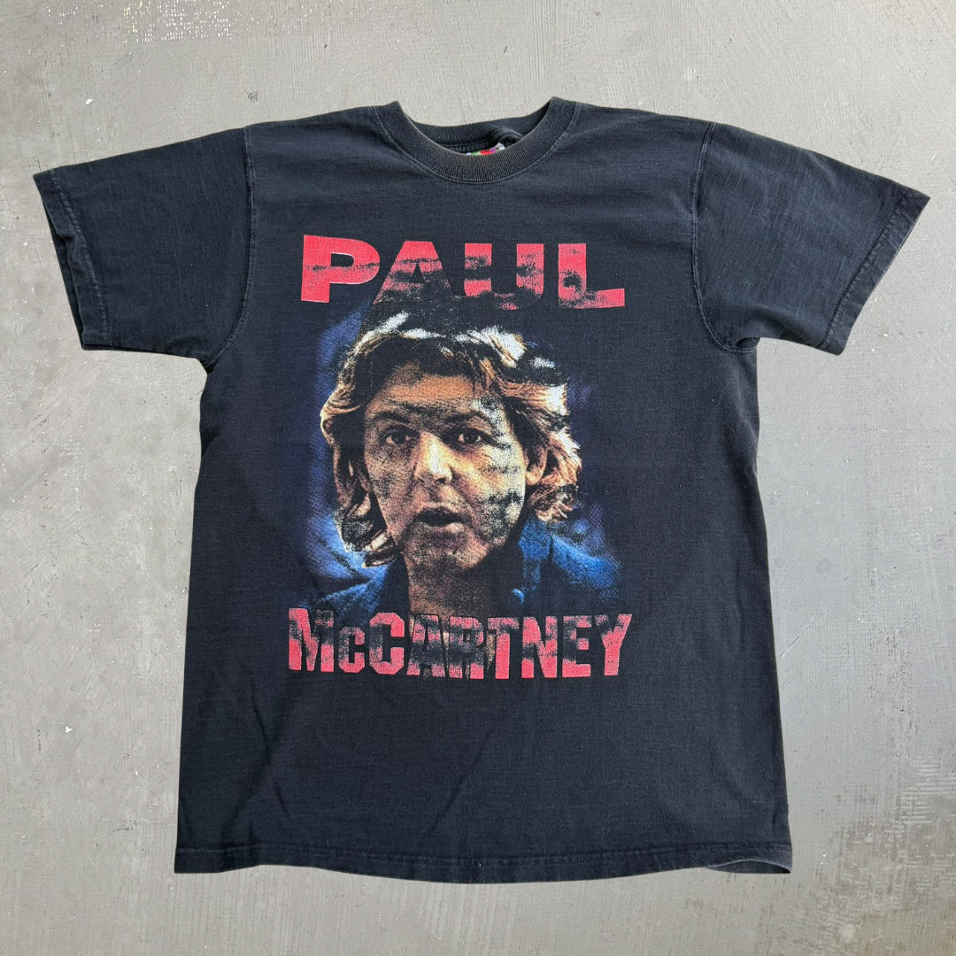 J- Vintage '02 Paul McCartney Driving USA Tour Picture Graphic Tee - M