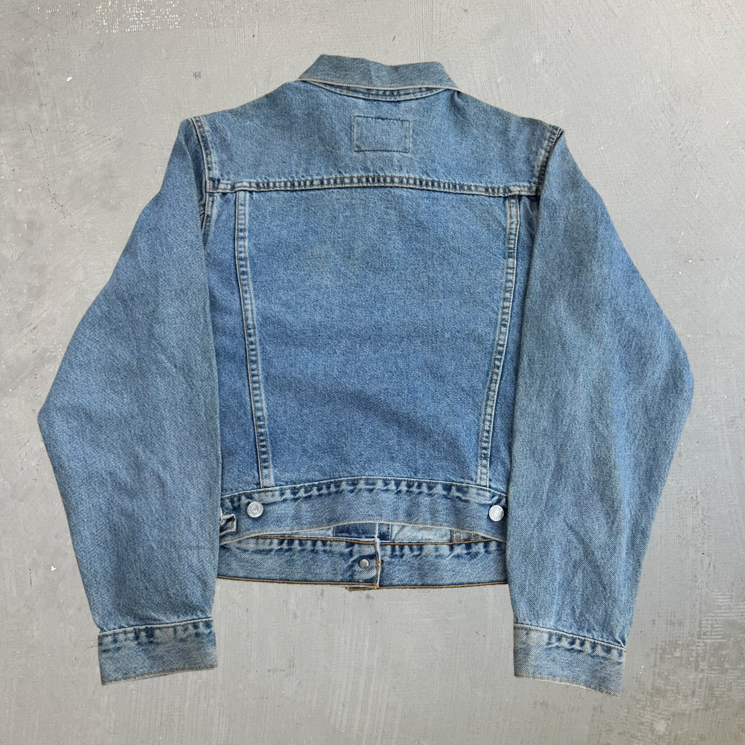 J- Vintage '95 Levi's 77597 Made In USA Trucker Denim Jacket - L