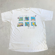 J- Vintage From Vine To Wine Graphic Single Stitch Tee - XL