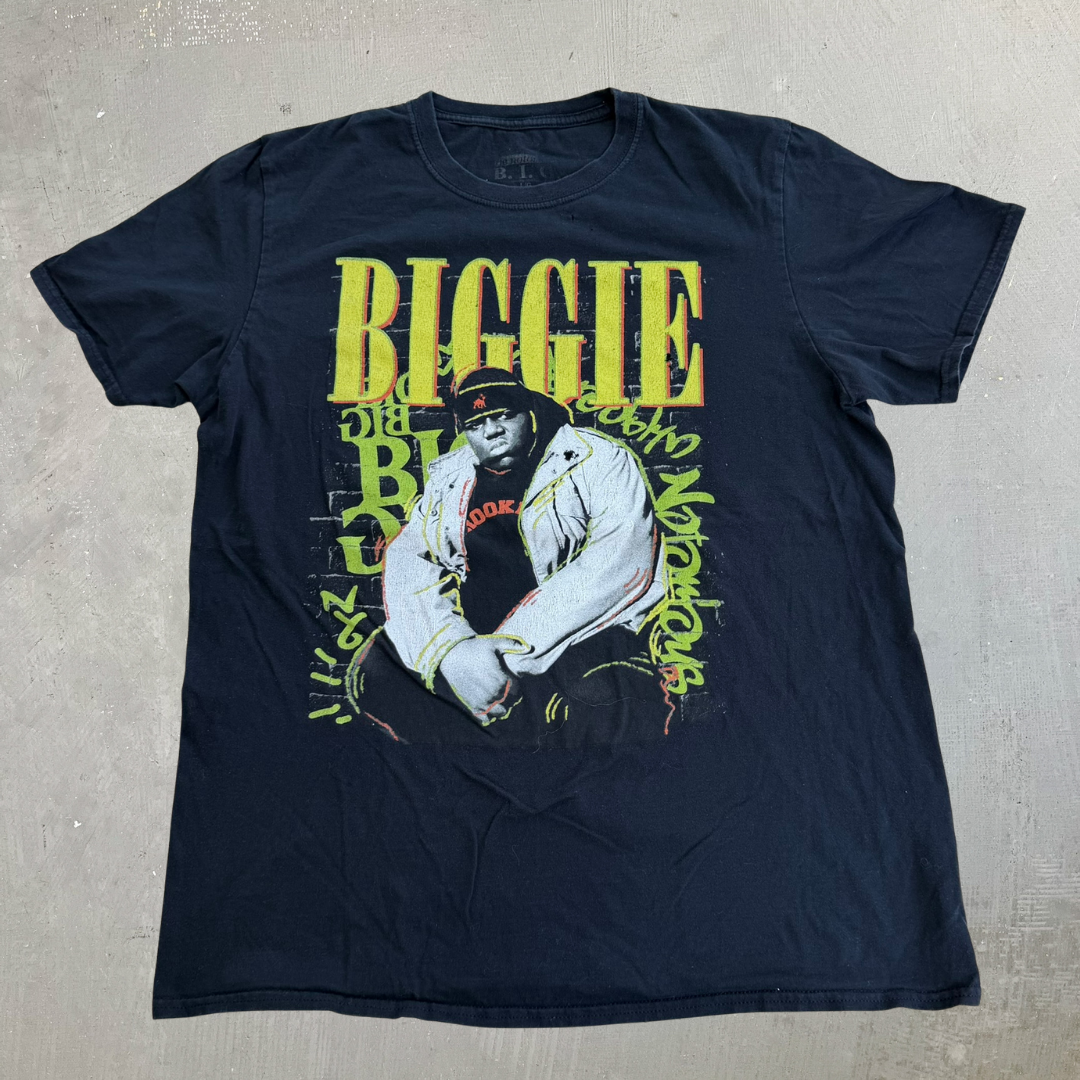 J- Notorious BIG Biggie Graphic Picture Tee - L