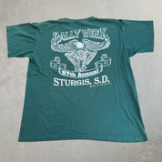 J- Vintage '97 Sturgis 57th Annual Motorcycle Rally Week Made In USA Single Stitch Tee - XL