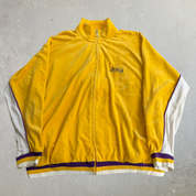 J- Vintage Los Angeles Lakers NBA Kobe Bryant 8 Velour Track Jacket - 2XL
