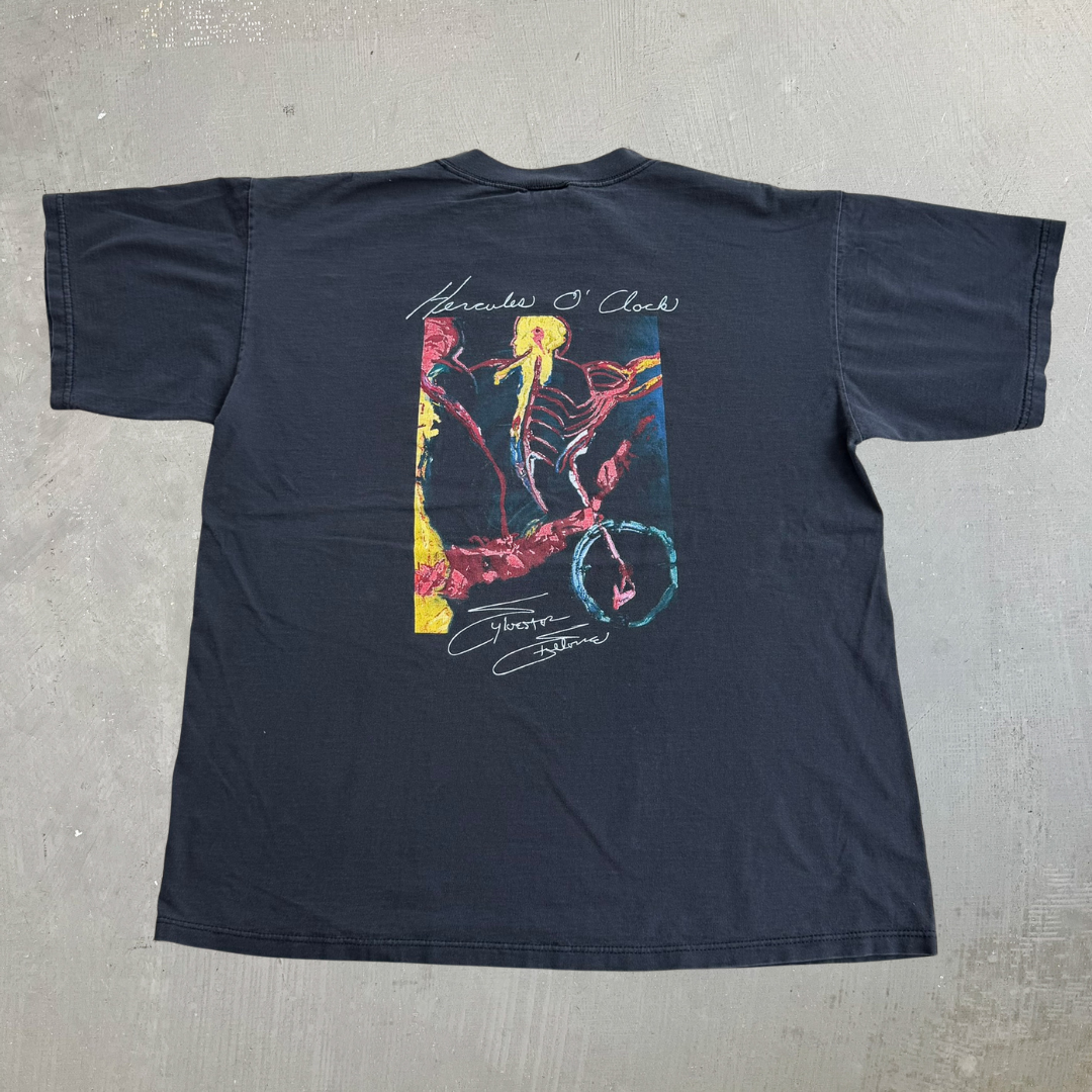 J- Vintage '91 Planet Hollywood Sylvester Stallone Graphic Made In USA Tee - L