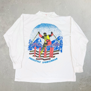 J- Vintage Brooks Sports Pro Sky Team Graphic Long Sleeve Tee - XL