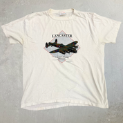 J- Vintage '89 Lancaster Canada Flying Museum Graphic Single Stitch Tee - XL