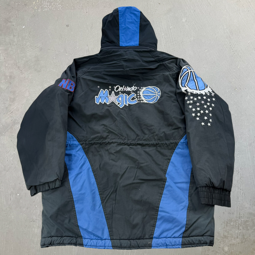 J- Vintage Orlando Magic NBA Pro Player Cinched Winter Jacket - M