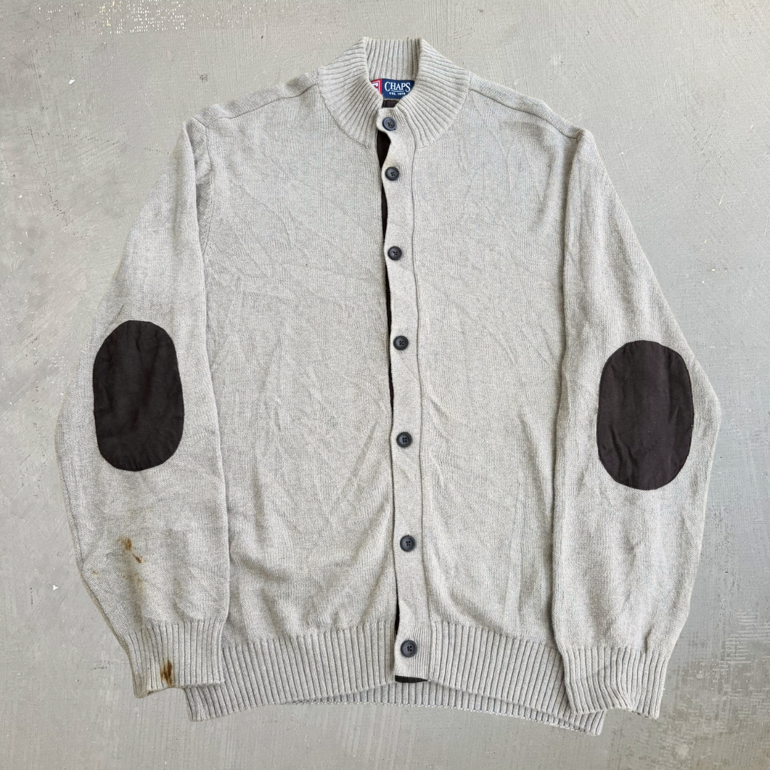 J- Vintage Chaps RL Cardigan Knit Sweater - L