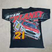 J- Nascar Bryan Blaney Text & Car Graphic Tee - L