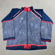 F- Vintage Umbro England Football Team Lightweight Jacket - XL