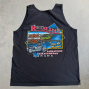 J- Vintage '03 Harley Davidson Saskatoon Saskatchewan Made In USA Single Stitch Tank Top - L