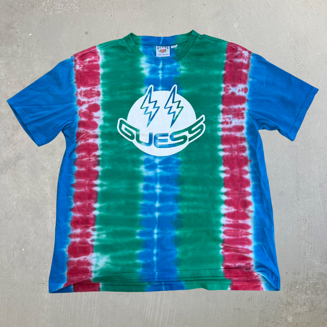 J- 2020 J Balvin x Guess Vibras Collection Graphic Tie Dye Tee - M