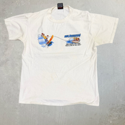 J- Vintage Big Johnson Water Skis Graphic Single Stitch Tee - L