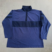 J- Vintage Nautica Marine Denim Co. Quarter Zip Crewneck - L