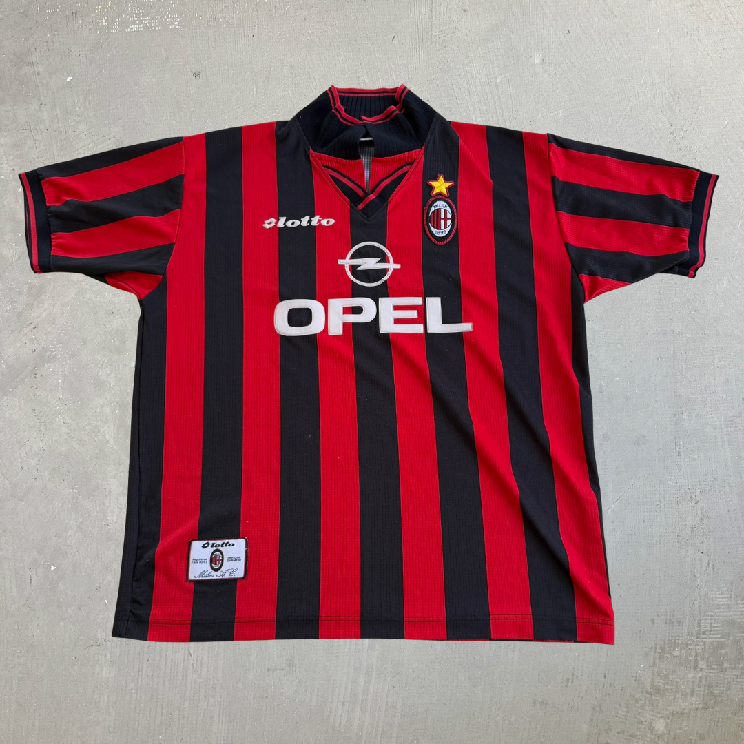 J- Vintage '97 AC Milan Football Club Made In Italy Soccer Jersey - XL
