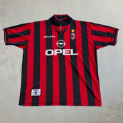 J- Vintage '97 AC Milan Football Club Made In Italy Soccer Jersey - XL