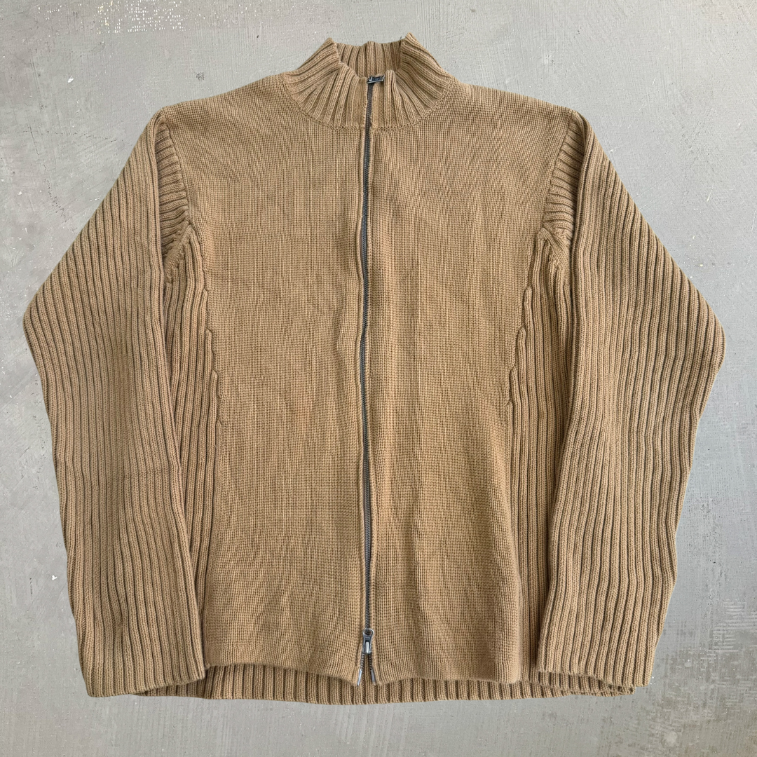 J- Vintage Timberland Zip Up Knit Sweater - 2XL