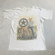 J- Vintage '94 George Strait USA Tour Picture Made In USA Single Stitch Tee - L