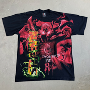 J- Vintage '97 DC Comics Spawn Jumbo Print Made In USA Giant Tag Tee - L
