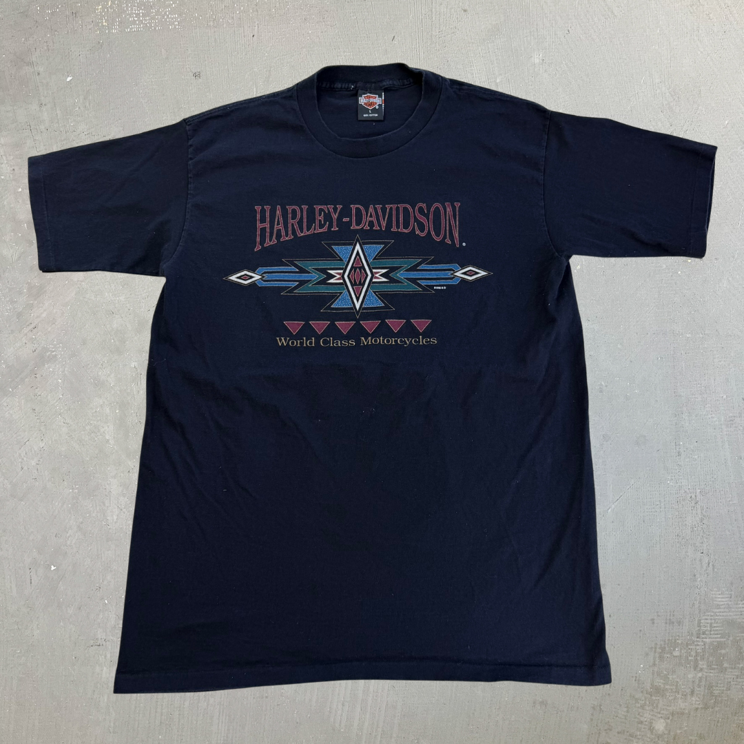 J- Vintage '95 Harley Davidson Jacksonville Fl. Made In USA Single Stitch Tee - L