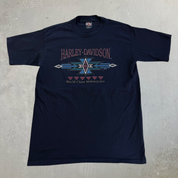 J- Vintage '95 Harley Davidson Jacksonville Fl. Made In USA Single Stitch Tee - L