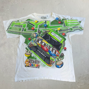 J- Vintage Nascar Kyle Busch M&M Car Graphic Tee - L